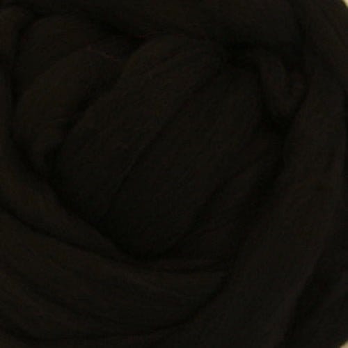 Ashland Bay Solid Colored Merino Wool Top - Black - Paradise Fibers