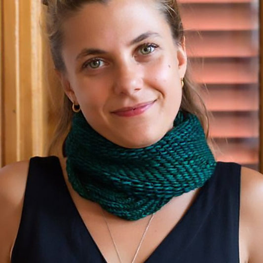 Bella Cowl Kit in Harvest and Monokrom Worsted - Paradise Fibers