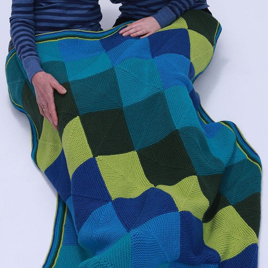 Brighter Miters Blanket Pattern - Paradise Fibers