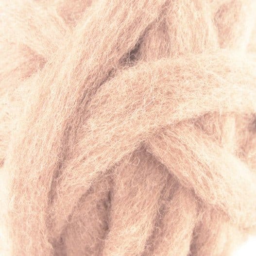 Carded Corriedale Sliver - Buff - 1 oz - Paradise Fibers
