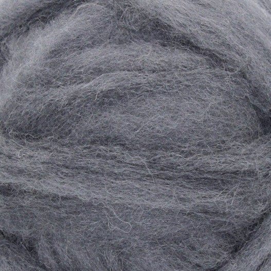Carded Corriedale Sliver - Granite - 1 oz - Paradise Fibers