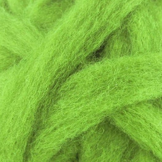 Carded Corriedale Sliver - Leaf - Paradise Fibers