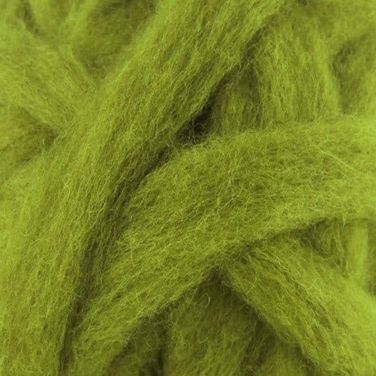 Carded Corriedale Sliver - Lichen - 1 oz - Paradise Fibers