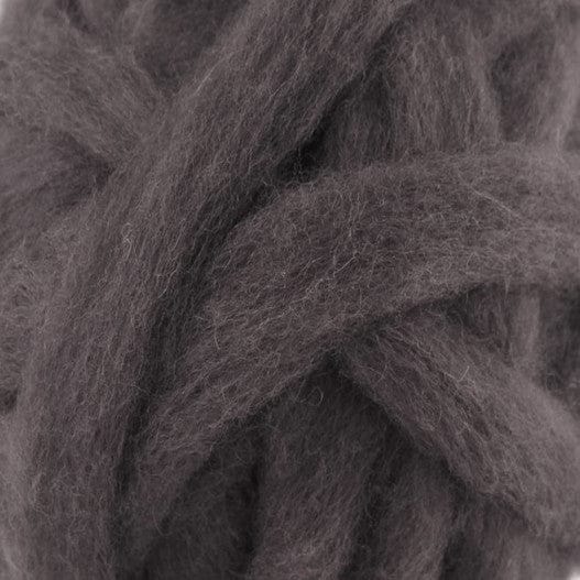 Carded Corriedale Sliver - Pewter - 1 oz - Paradise Fibers