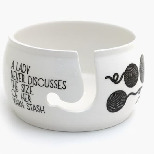 Ceramic Yarn Bowl Yarnaholic - Paradise Fibers