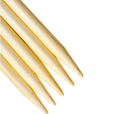 ChiaoGoo Natural Bamboo 6 Inch Double Pointed Needles - Paradise Fibers