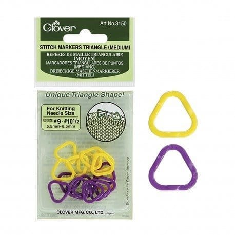 Clover Triangle Stitch Markers Medium - Paradise Fibers