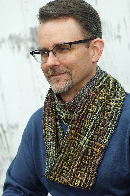 Code Breaker Cowl / Infinity Scarf Pattern by Barbara Benson - Paradise Fibers