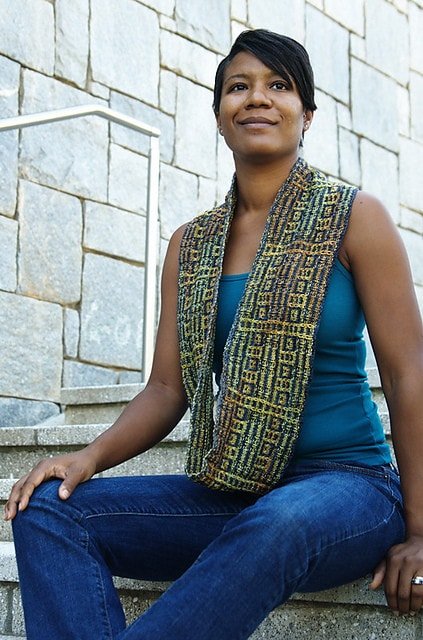 Code Breaker Cowl / Infinity Scarf Pattern by Barbara Benson - Paradise Fibers
