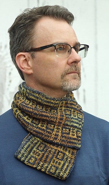 Code Breaker Cowl / Infinity Scarf Pattern by Barbara Benson - Paradise Fibers