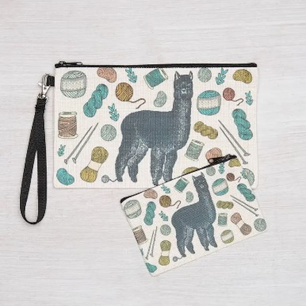 Counter Couture Linen Zipper Pouch - Paradise Fibers