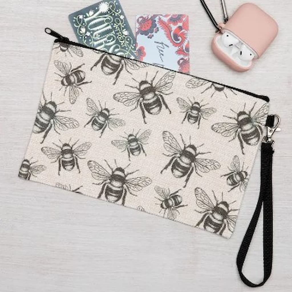 Counter Couture Linen Zipper Pouch - Paradise Fibers