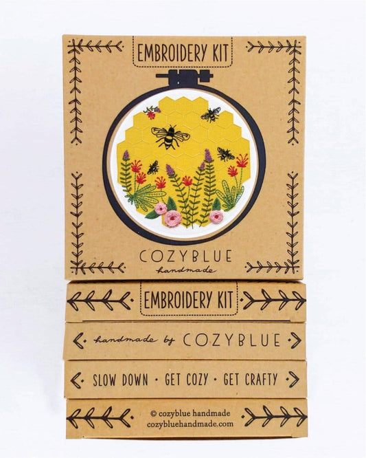 Cozyblue Bee Lovely Embroidery Kit - Paradise Fibers