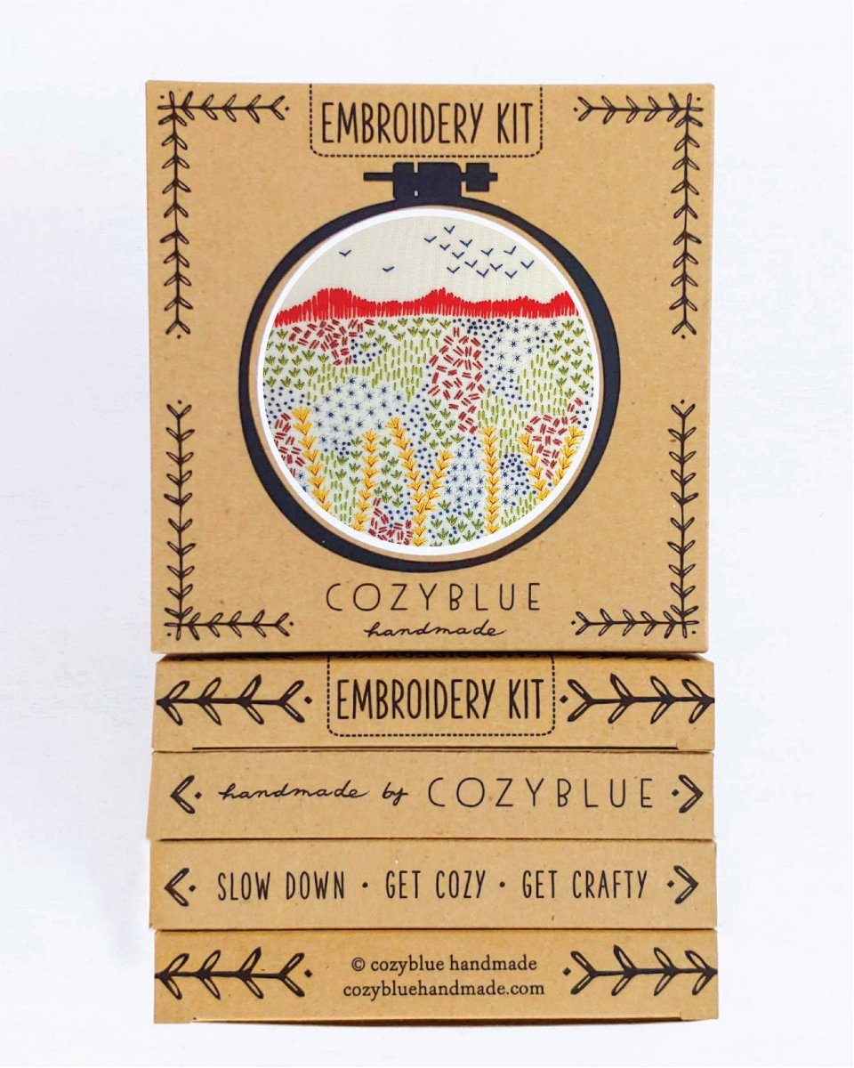 Cozyblue Evening Walk Embroidery Kit - Paradise Fibers