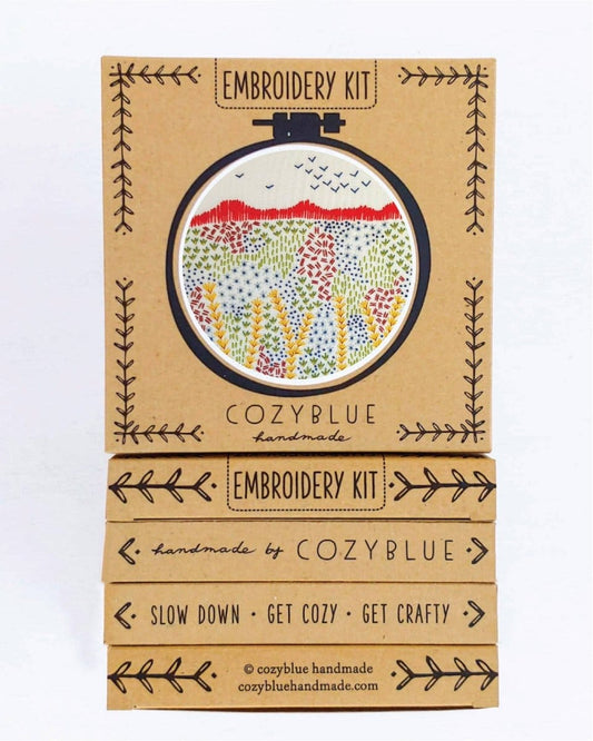 Cozyblue Evening Walk Embroidery Kit - Paradise Fibers