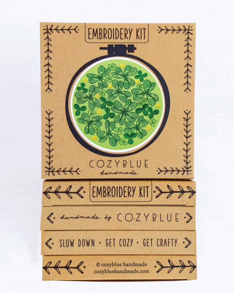 Cozyblue Lucky Day Embroidery kit - Paradise Fibers