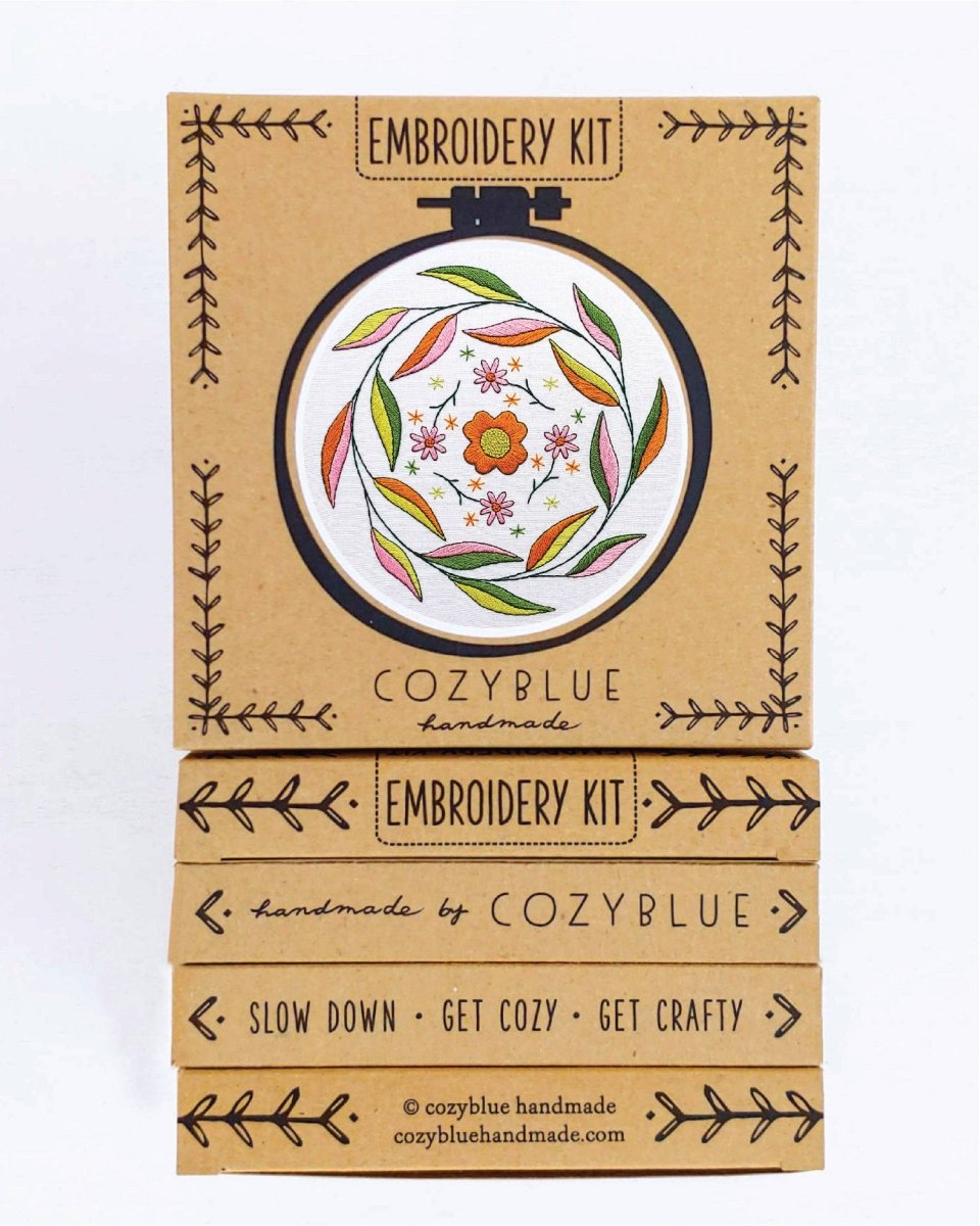 Cozyblue Mellow Mood Embroidery Kit - Paradise Fibers