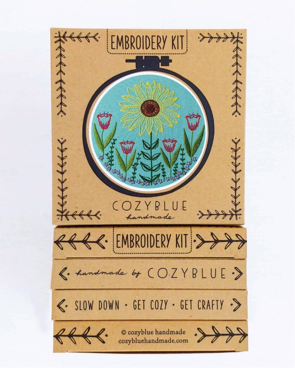 Cozyblue Summer Garden Embroidery Kit - Paradise Fibers