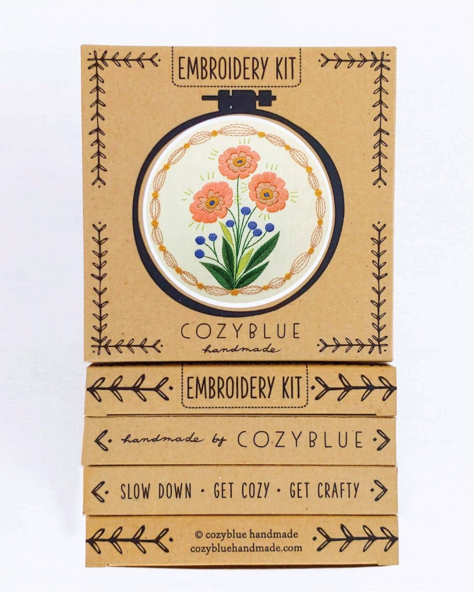 Cozyblue True Bloom Embroidery Kit - Paradise Fibers
