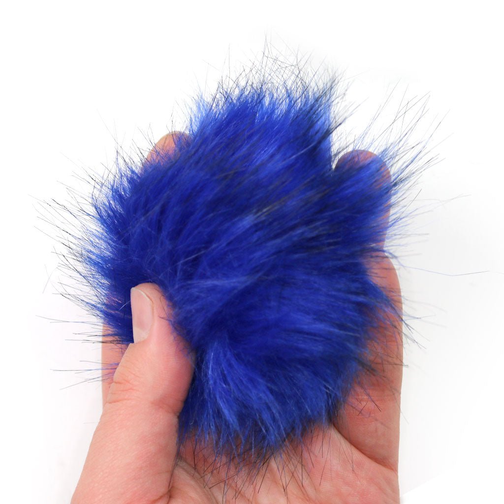 Faux Fur Pom Poms - 3" - Paradise Fibers