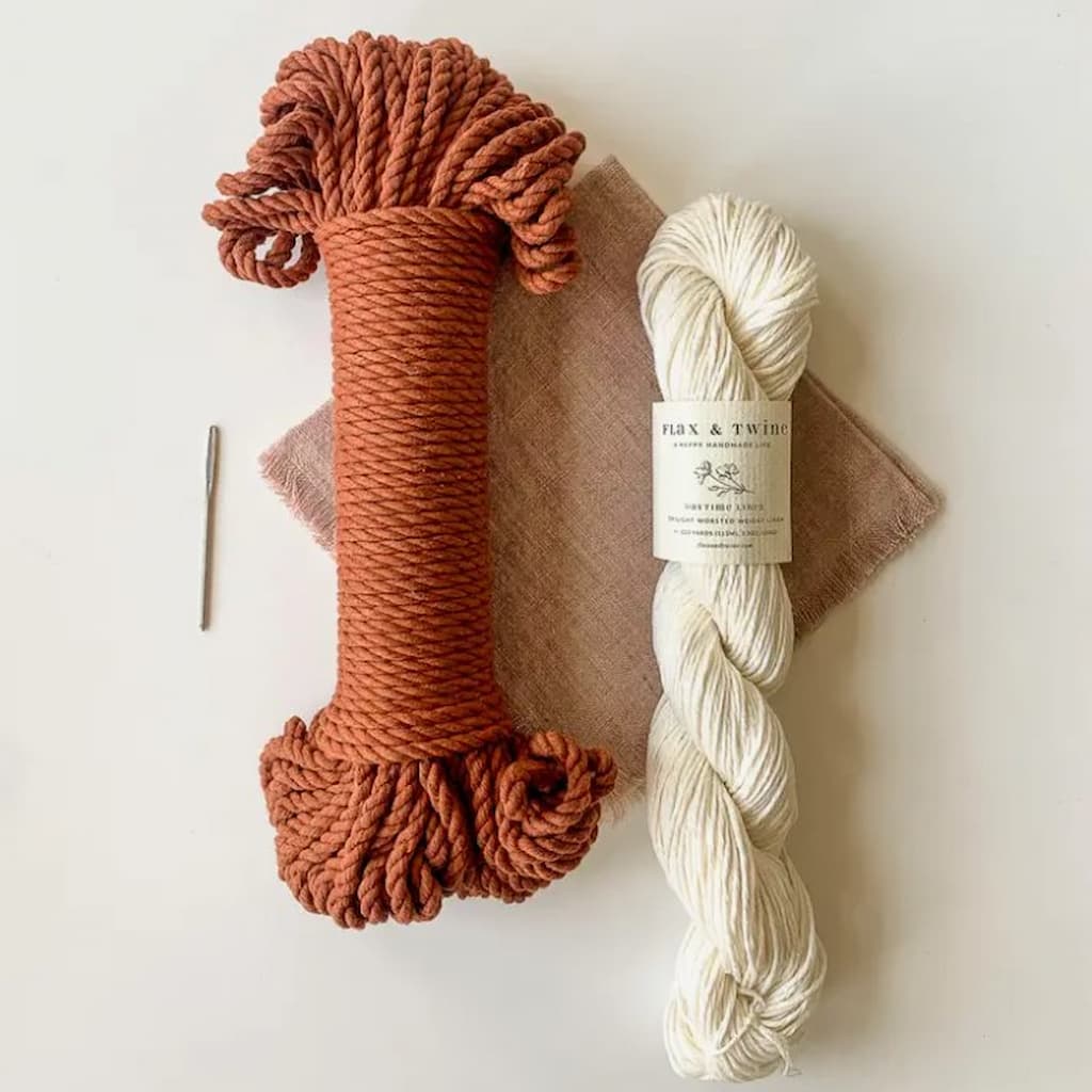 Flax and Twine Sunburst Basket Kit - Paradise Fibers