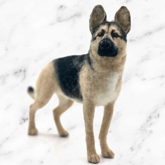 Georgi the German Shepherd Dog Needle Felting Kit - Paradise Fibers