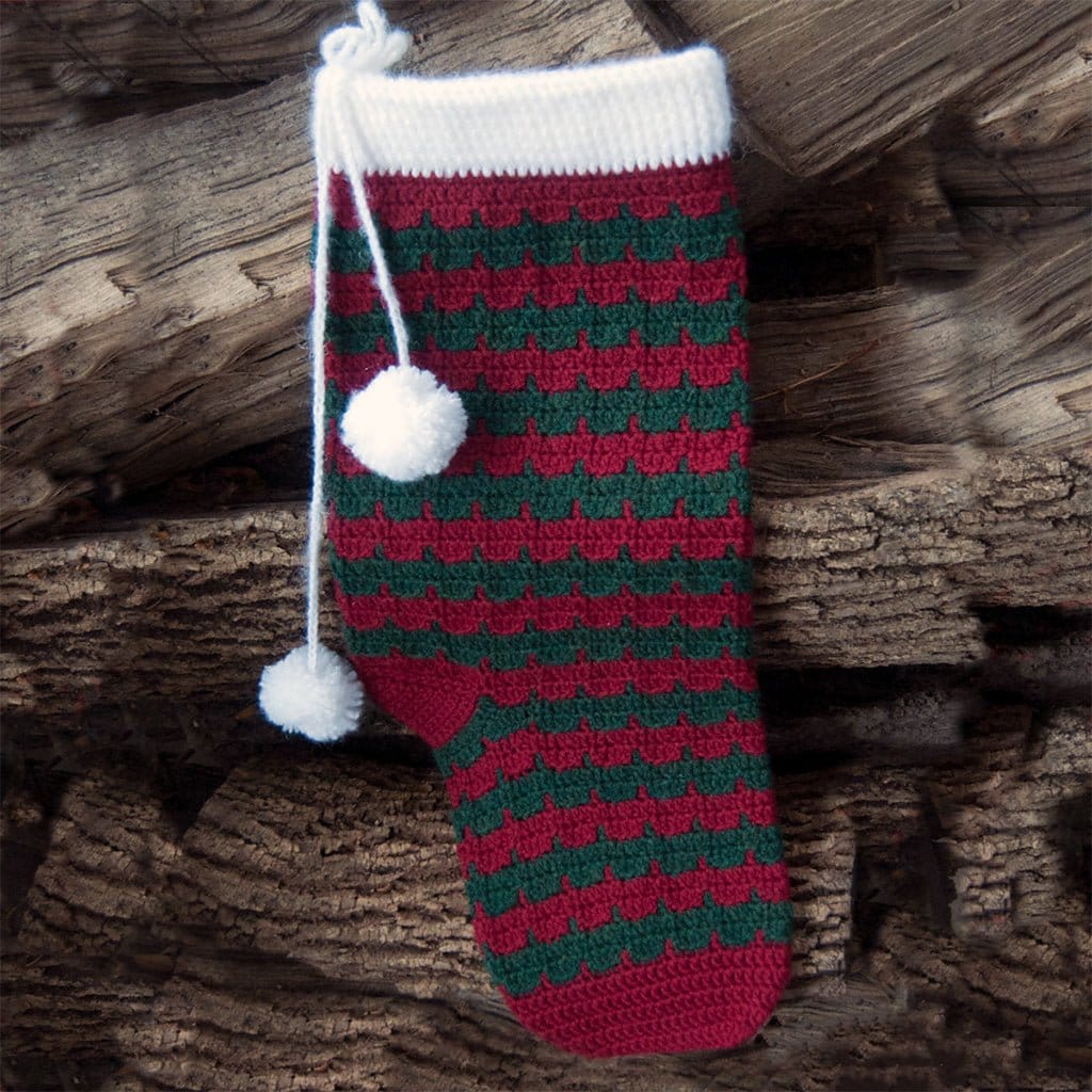 Happy Holidays Stocking - Paradise Fibers