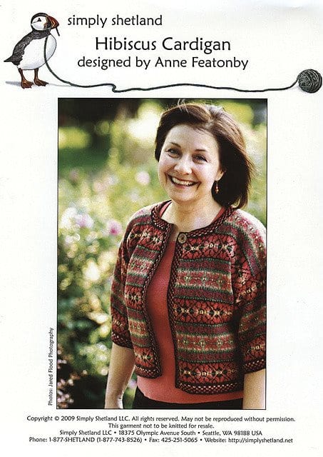 Hibiscus Cardigan Pattern - Paradise Fibers