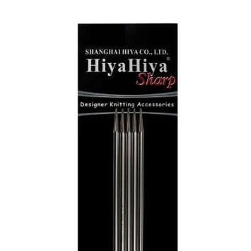 HiyaHiya 6inch SHARP Steel Double Pointed Needles - Paradise Fibers
