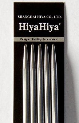 HiyaHiya 8inch Steel Double Pointed Needles - Paradise Fibers
