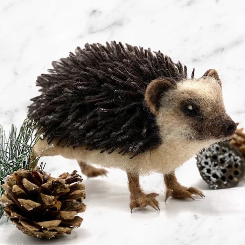 Hugo the Hedgehog Needle Felting Kit - Paradise Fibers