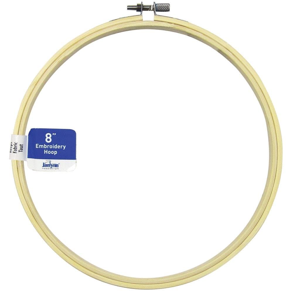 Janlynn 8" Wood Embroidery Hoops - Paradise Fibers