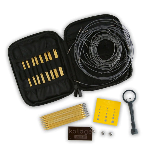 Kollage Square Full Interchangeable Kit - Gold Edition - Paradise Fibers