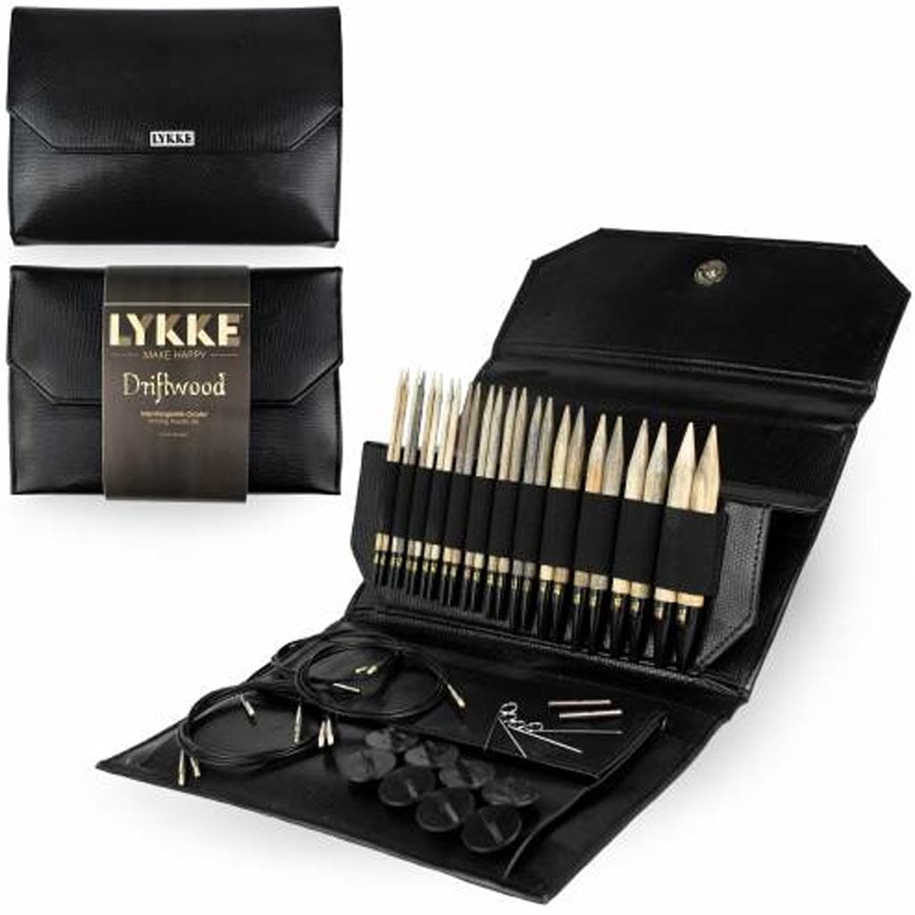 Lykke Driftwood Interchangeable Knitting Needle Sets - Paradise Fibers