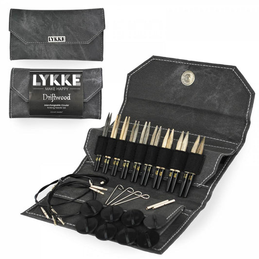 Lykke Driftwood Interchangeable Knitting Needle Sets - Paradise Fibers
