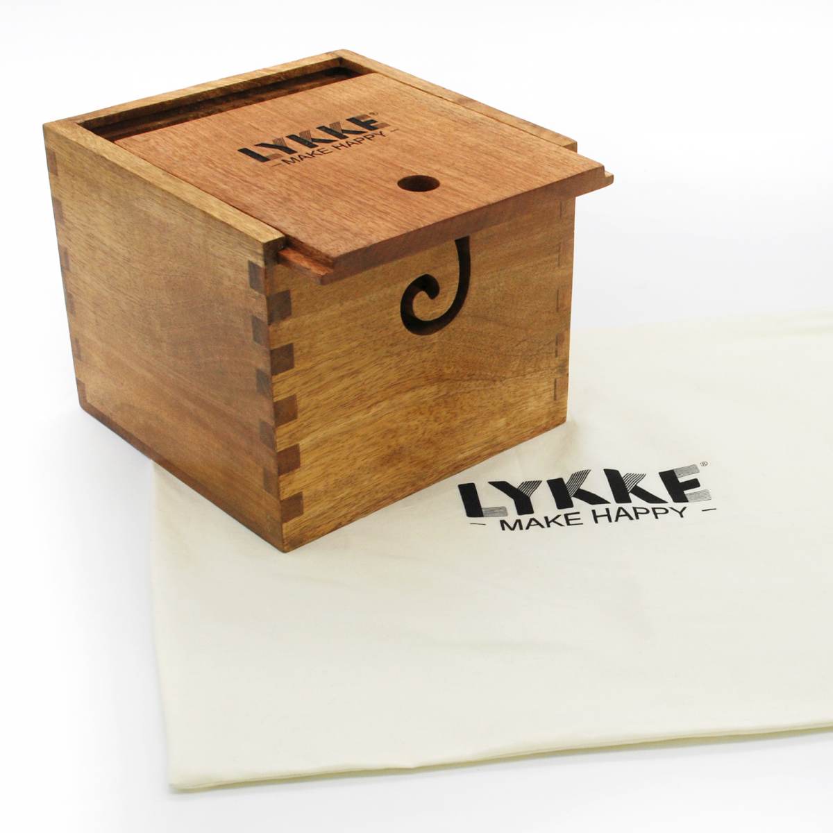 Lykke Wooden Oversized Yarn Box with Cover - Paradise Fibers