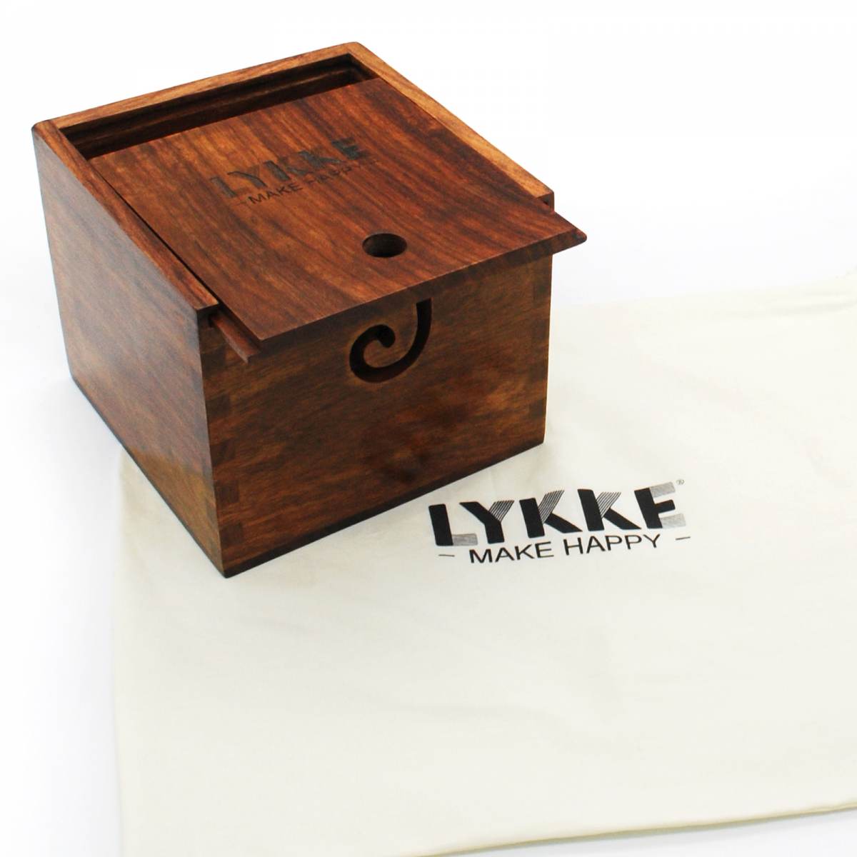 Lykke Wooden Oversized Yarn Box with Cover - Paradise Fibers