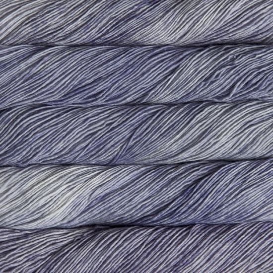 Malabrigo Mechita Polar Morn Yarn - a variegated grey and grey-blue colorway