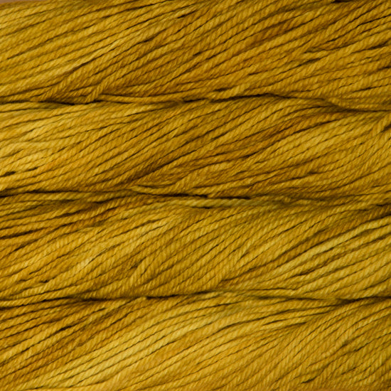 Malabrigo Chunky Yarn in Frank Ochre - a tonal yellow ochre colorway