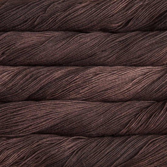 Malabrigo Sock Yarn in Chocolate Amargo - a chocolate brown colorway