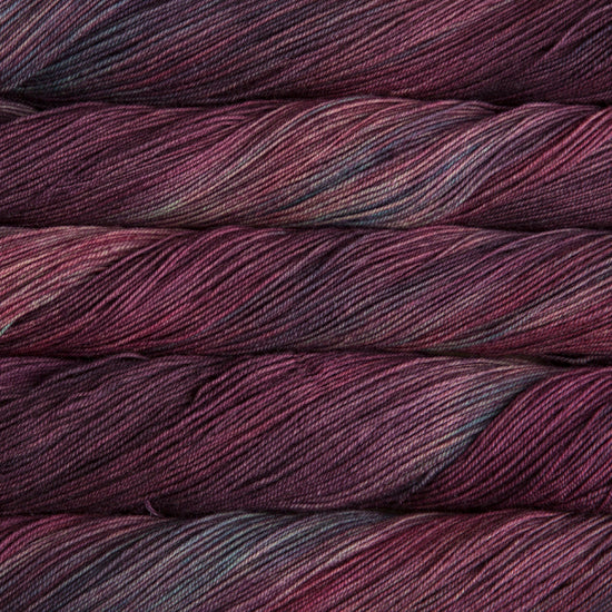 Malabrigo Sock Yarn in Rayon Vert - a tonal purple colorway