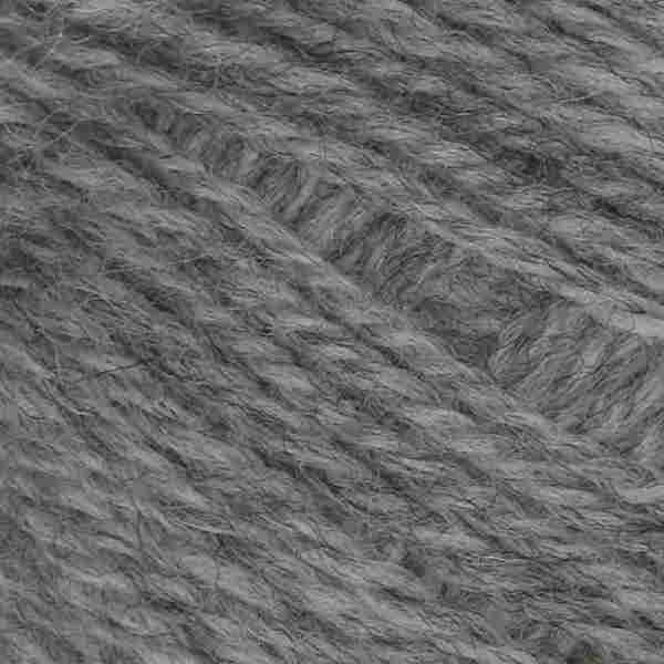 Grey Heather Fingering Yarn Close-up