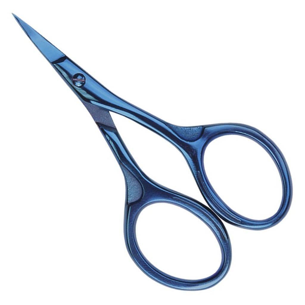 Nirvana Blue Titanium Finish Scissors - Paradise Fibers
