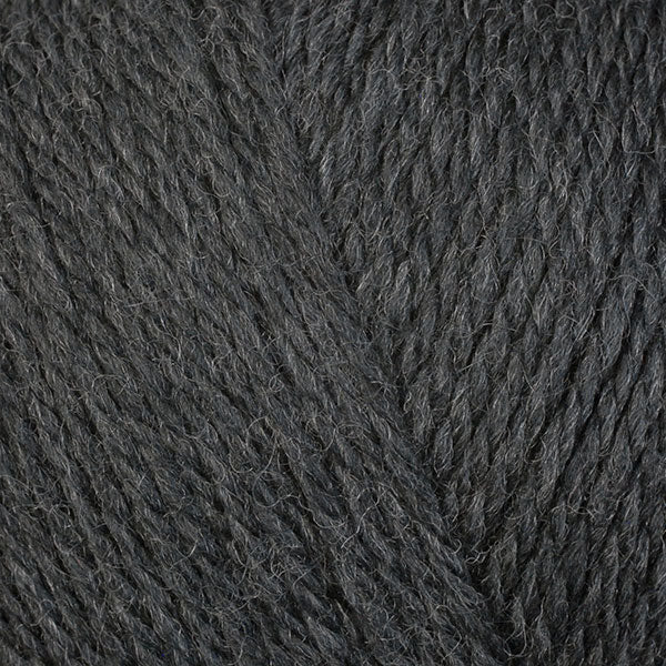 Black Pepper 83113, a heathered black skein of washable DK weight Ultra Wool yarn.