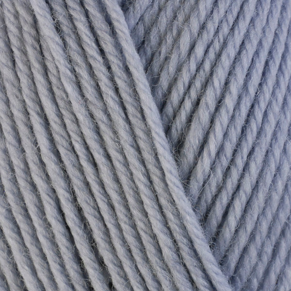 Dove 3311, a light soft grey skein of washable worsted weight Ultra Wool yarn.