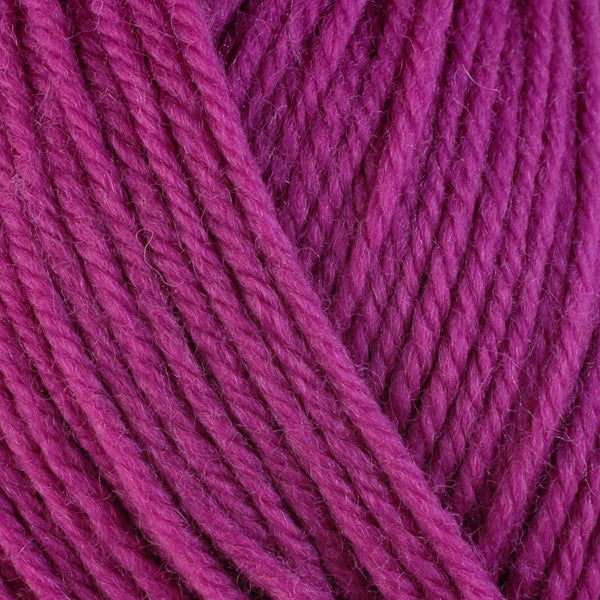 Magnolia 3337, a vibrant pink skein of washable worsted weight Ultra Wool yarn.