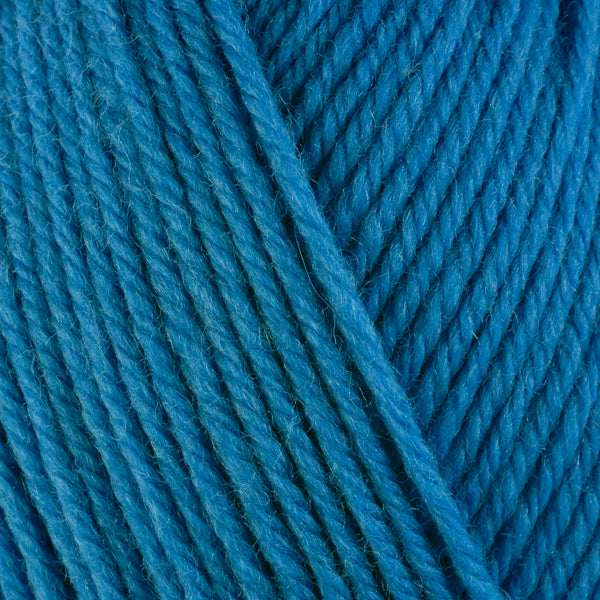 River 3326, a soft blue skein of washable worsted weight Ultra Wool yarn.