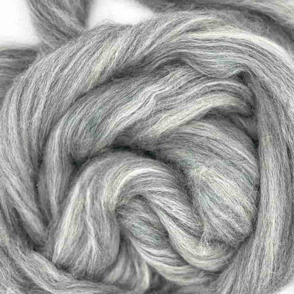 Paradise Fibers Blue Faced Leicester Dyed Grey Blend - Paradise Fibers