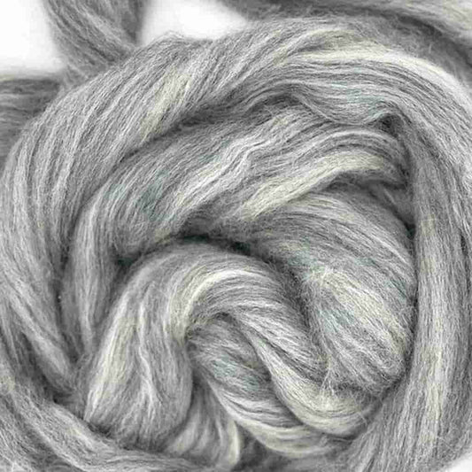 Paradise Fibers Blue Faced Leicester Dyed Grey Blend - Paradise Fibers