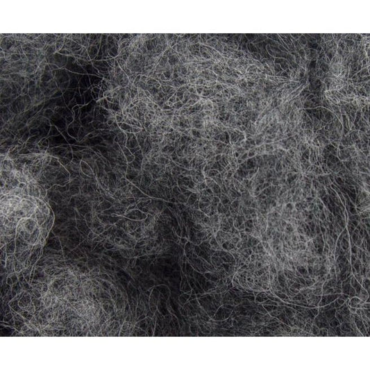 Paradise Fibers Carded Corriedale Wool Sliver - Five Days of Grey - Tornado - 1oz - Paradise Fibers